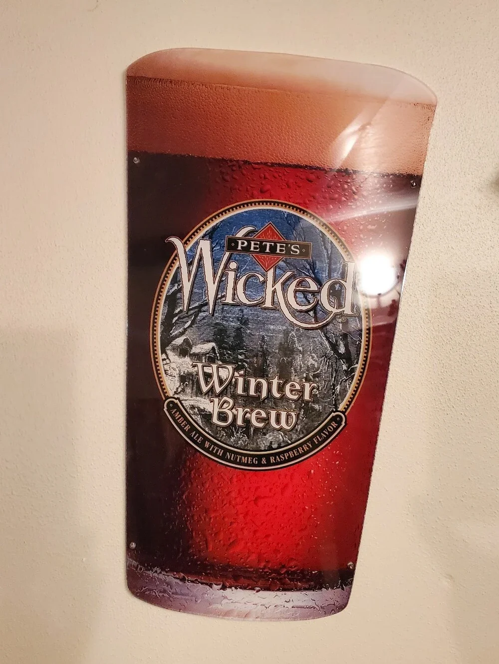 4 Vintage Pete's Wicked Signs Strawberry Blonde, Summer, Oktoberfest & Winter